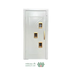 درب لولایی آسانسور _ نیم هلالی